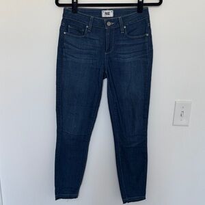 PAIGE Verdugo Crop Women's Dark Blue Ankle Jeans - Size 28